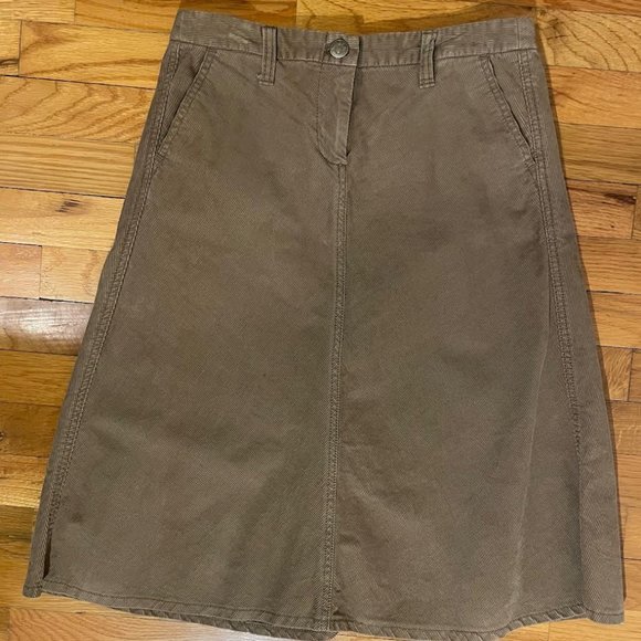 J. Crew Corduroy Skirt, Brown, size 0, A-line, Knee length - Picture 6 of 13